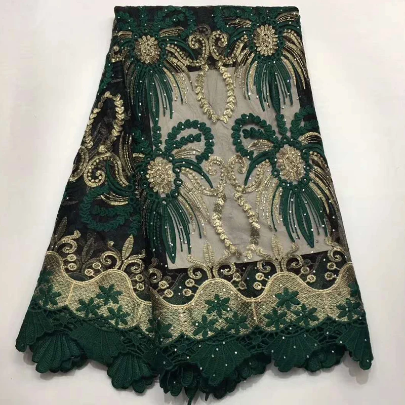 

High quality Nigerian Lace French Net Lace Fabric 2019 Latest African Lace Fabric With Embroidery Mesh Tulle Lace Fabric