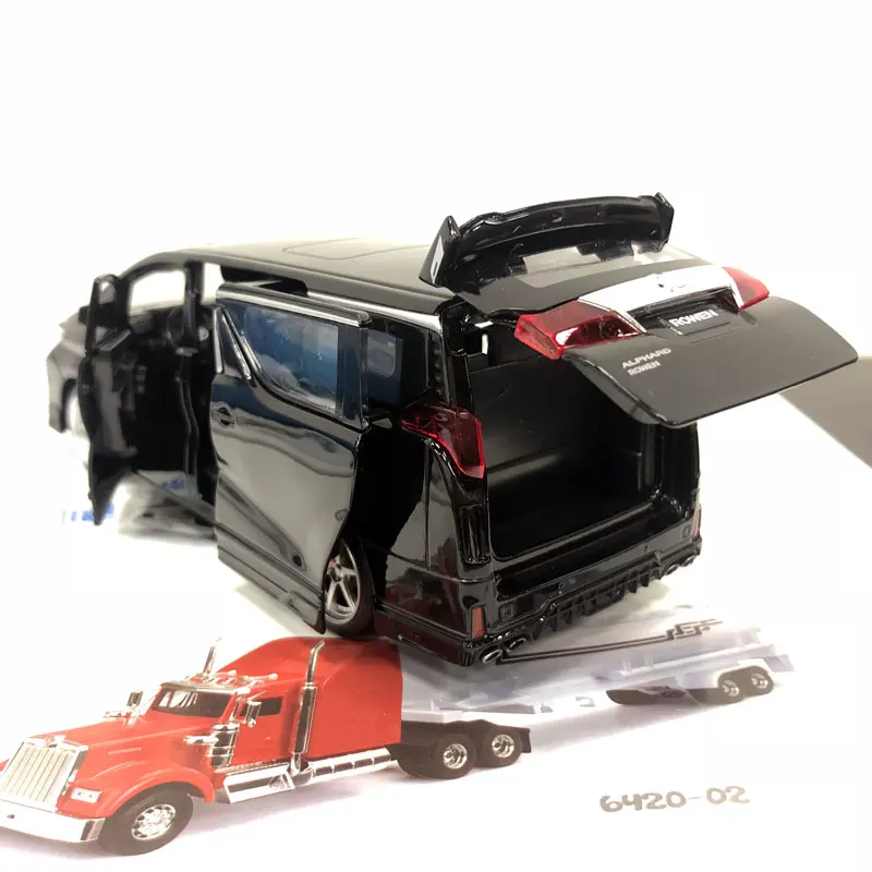 Флэш игрушки RIAN DAY 1/32 Япония TOYOTA Alphard S qгаде Rowen MPV звук и светильник литая