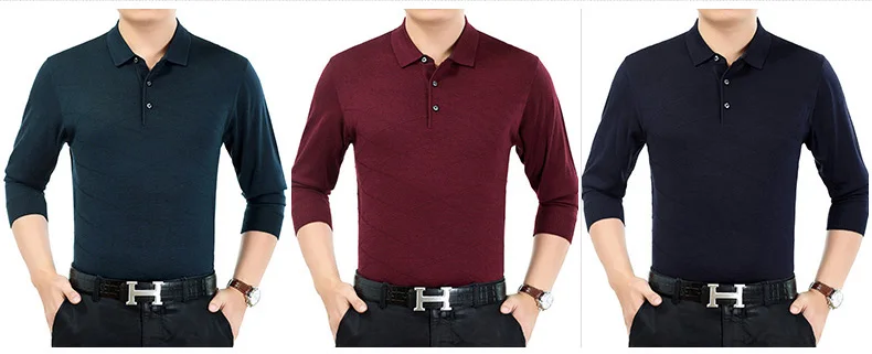 Популярный Повседневный однотонный пуловер для мужчин, свитер, рубашка Джерси, одежда для мужчин, модные мужские вязаные свитера 6181