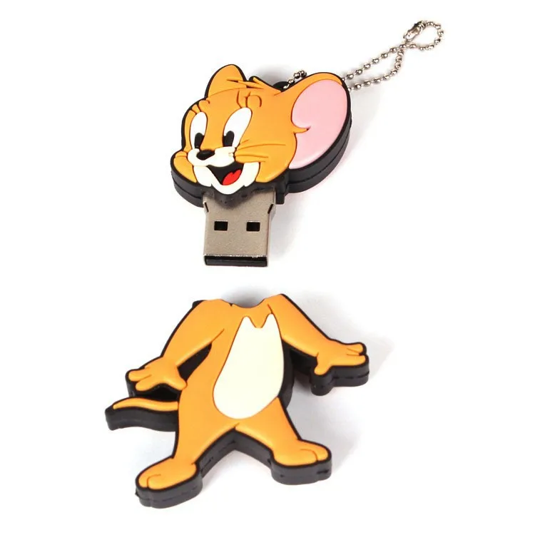 Флешка в форме героя мультика mini cat TOM JERRY 2G 4G 8G флеш-диск USB 2,0 Флешка карта памяти Флешка подарок