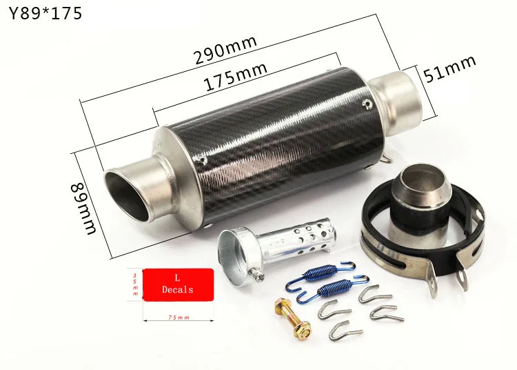 

Modified LEOVINCE moto echappement silencieux CBR YZF CB400 CB600 CBR600 CBR1000 TTR 200cc 250cc Motorcycle Exhaust Pipe Muffler
