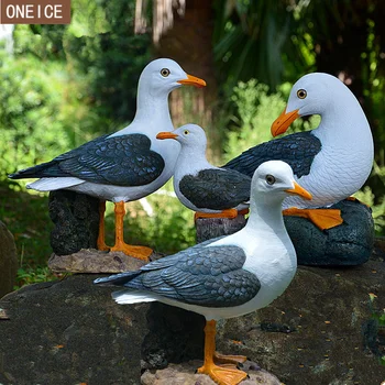 

Outdoor seagull bird statue home decoration crafts animal garden resin simulation bird sculpture statue free delivery