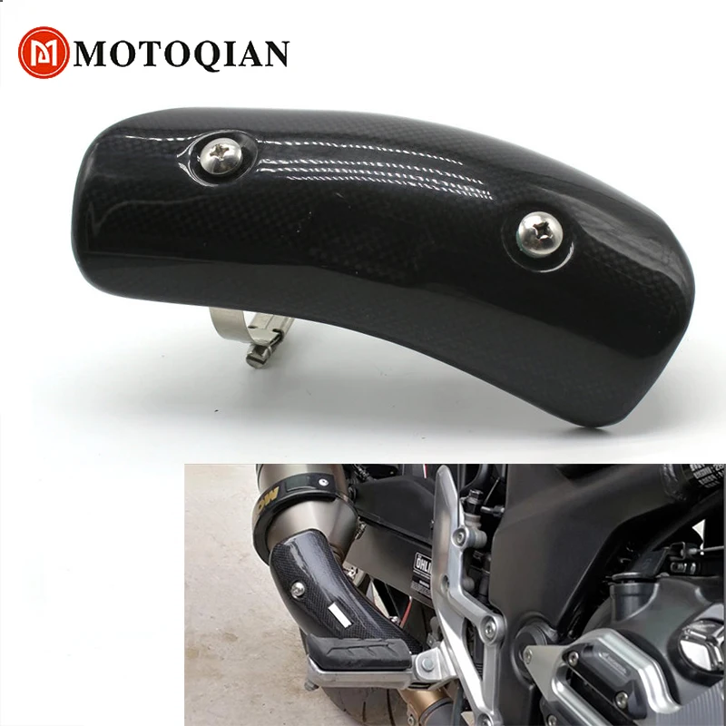 

Motorcycle Exhaust Muffler Covers Middle Pipe Connect Heat Shield Cover Guard For BMW S1000R S1000RR 2017 S1000XR 2016 2017 HP4