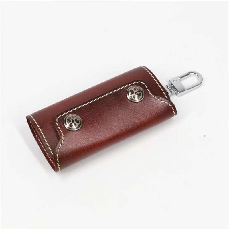 SIMLINE кошелек для ключей из натуральной кожи для женщин и мужчин, винтажные кошельки для ключей ручной работы, кошелек, чехол, ключница, держатель, сумка, органайзер для ключей, чехол