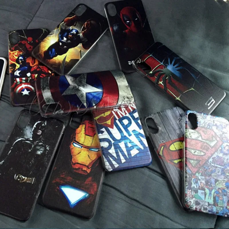 Чехол Marvel, Мстители, Супермен, чехол для iPhone X, 5S, 6, 6 S, 7, 8 Plus, паук Бэтмэн, Капитан Америка, чехол для телефона для iPhone 10