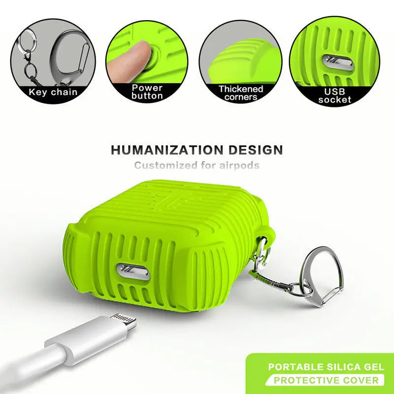 Soft Silicone Earphones Case Box For Apple Airpods Bluetooth Wireless Earphone Protective Skin Bag For Air Pods Ear Cover Pouch