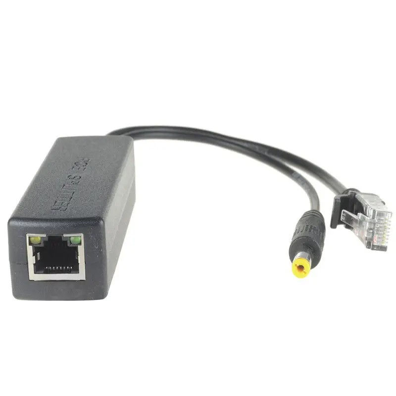 

POE Splitter Power Cable Adapter 10/100mbps Supply 12V Module Separator Combiner RJ45 5pcs