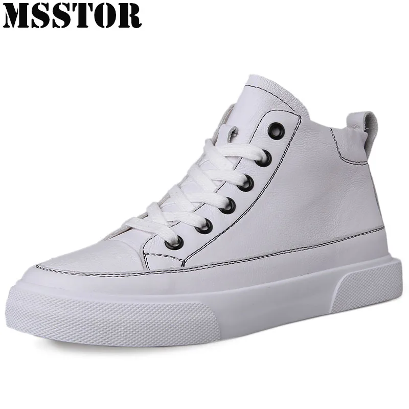 

MSSTOR Spring2019 White Flat With Women's Skateboarding Shoes Athletic Walking Sport Shoes Woman Brand Casual Fashion Sneakers