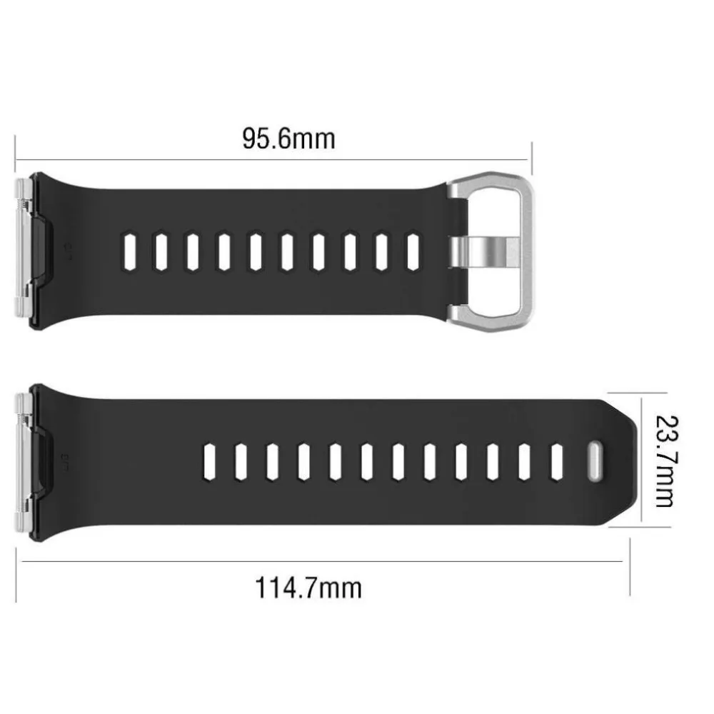 for Fitbit  Ionic band silicone Smartwatch Classic Colors Twill Large Small (2)