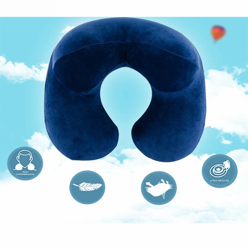 Hoomall надувные u-образные подушки с эффектом памяти, переносная подушка для путешествий, удобные подушки для сна