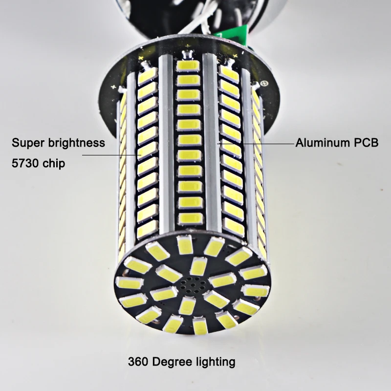 Ampoule led e 14 E 27 ламповый светильник 20 Вт высокой мощности, яркий переменный ток, 110 В, 220 В, внутренний светильник, свеча, Точечный светильник 5736, 99 светодиодов, алюминиевые лампы