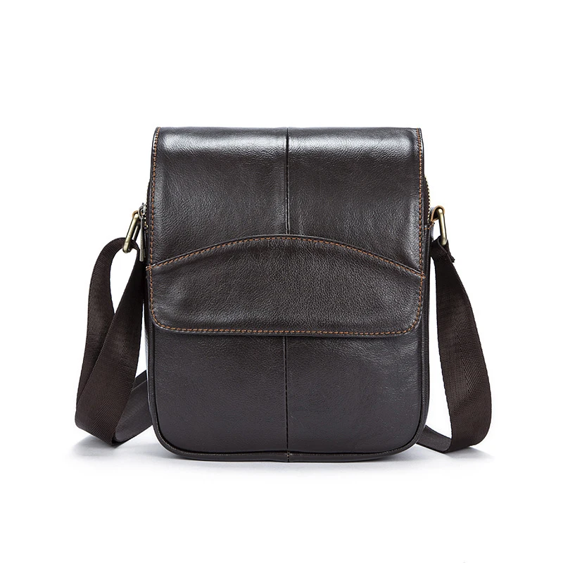 

New Vintage Genuine Leather Male Casual Shoulder Messenger bag Cowhide Cross-body Bag Tote Mochila Satchel Bag