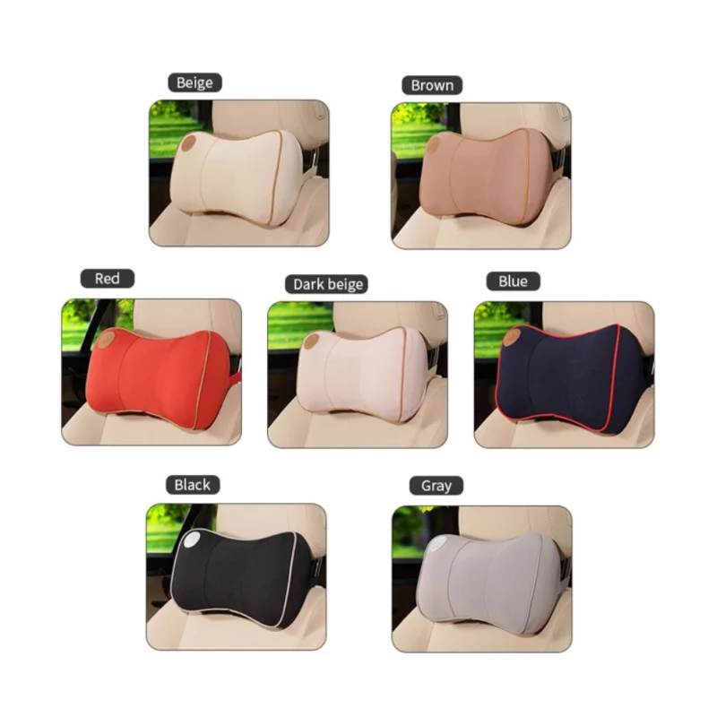 Автомобильная подушка для шеи из пены памяти Удобная подушка для подголовника сиденья автомобиля Удобная подушка для шеи для автомобиля