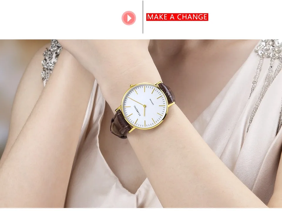 STARKING известный бренд женские кварцевые часы с кожаным ремешком новые женские часы простота классические женские наручные часы Zegarek BL0965