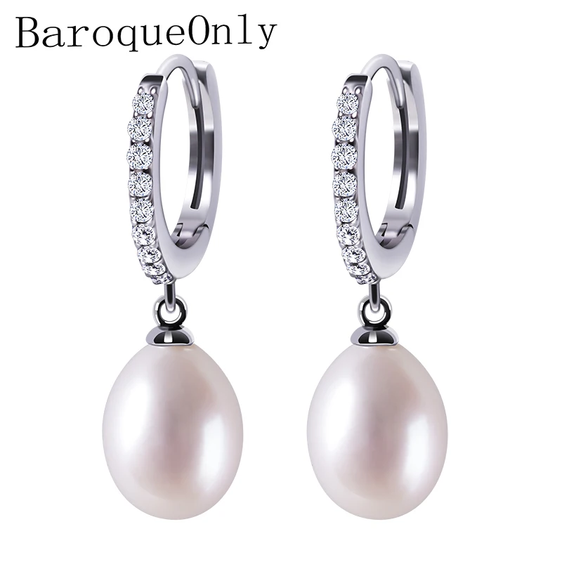 Серьги из серебра 925 пробы с натуральным пресноводным жемчугом|jewelry pearl earrings|jewelry silver earringsjewelry earrings |