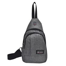 Мужская нагрудная сумка модная холщовая сумка на пояс Мужская Противоугонная нагрудная Сумка школьная Летняя короткая Курьерская сумка Деловые сумки на плечо