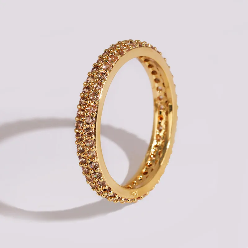 AOTEMAN модный багет группа кубический циркон кольцо обручальное Радуга CZ медные кольца для женщин модные аксессуары Подарки