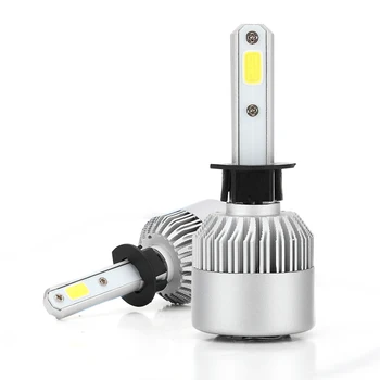 

2 X S2 H1 Car Headlight Bulb 36W 3600LM 9V-36V Waterproof IP68 6500K Cold White 200M Light Range 360 Degree Beam SUV ALL IN ONE