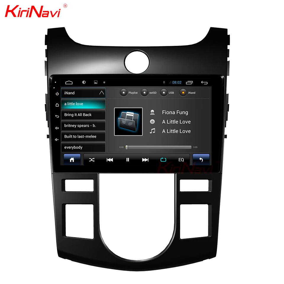 Sale KiriNavi Octa Core Android 7.1 Car DVD Player For Kia Forte Cerato GPS Navigation System Audio Stereo Radio Multimedia Bluetooth 5