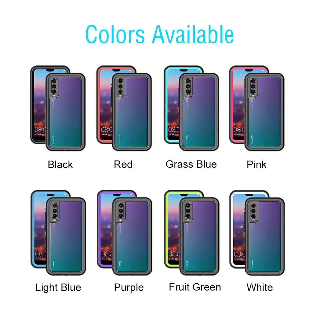 KHW1932_9_Waterproof Case for Huawei P20 Pro Full Protective Outdoor Shockproof Case for P20 Pro 6.1 inch Swimming Diving Underwater