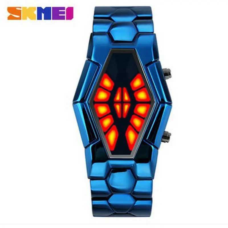New snake table Wholesale Fashion Jewelry For men and women present Binary Watch For waterproof LED