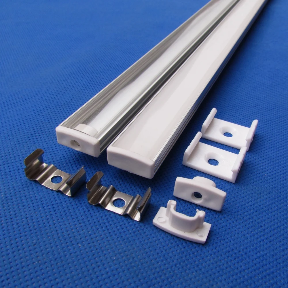 Profilé Aluminium pour Bande LED - Encastrer - Cache Semi-Mat - 2 m -  BPS170702