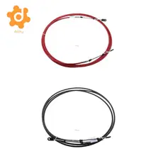 2 шт. 15 футов дроссельной заслонки/переключения дистанционного управления кабель для Yamaha подвесной черный и красный