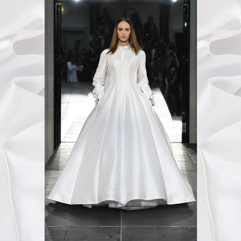 

1 meter solid cotton satin fabric for sewing cotton fabrics white cloth for fashionable dress