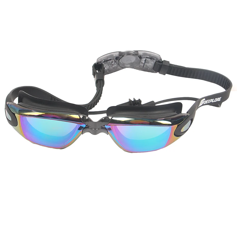 Goexplore Swimming Goggles Adult Clear Anti-Fog UV Protection Waterproof Swim Glasses With Earplugs Sport Eyewear Men Women