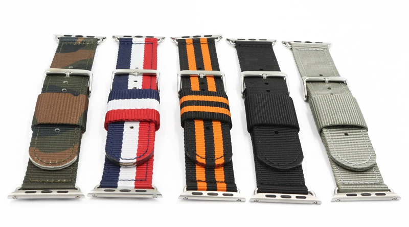 Ремешок URVOI для apple watch Series 6 SE 5 4 321 NATO плетеный нейлоновый ремешок iwatch Модный