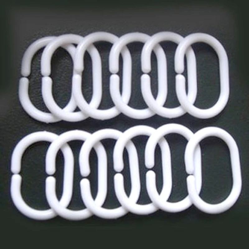 2016-12pcs-Plastic-White-Shower-Curtian-Hooks-Bathroom-Glide-Ring-Curtain-Shower-Rings-Plastic-Ring-Bath (4)