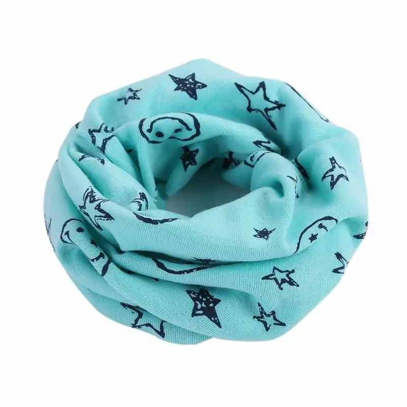 New Warm Cotton Baby Scarf Winter Autumn Baby Bibs Cute Cartoon Newborn Baby Boy Girl Scarf Collar Neck Scarf for Kids Children