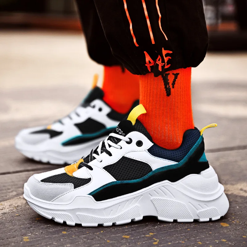 

Women Shoes 2019 New Chunky Sneakers for Women Vulcanize Shoes Casual Fashion Dad Shoes Platform Sneakers Basket Femme Krasovki