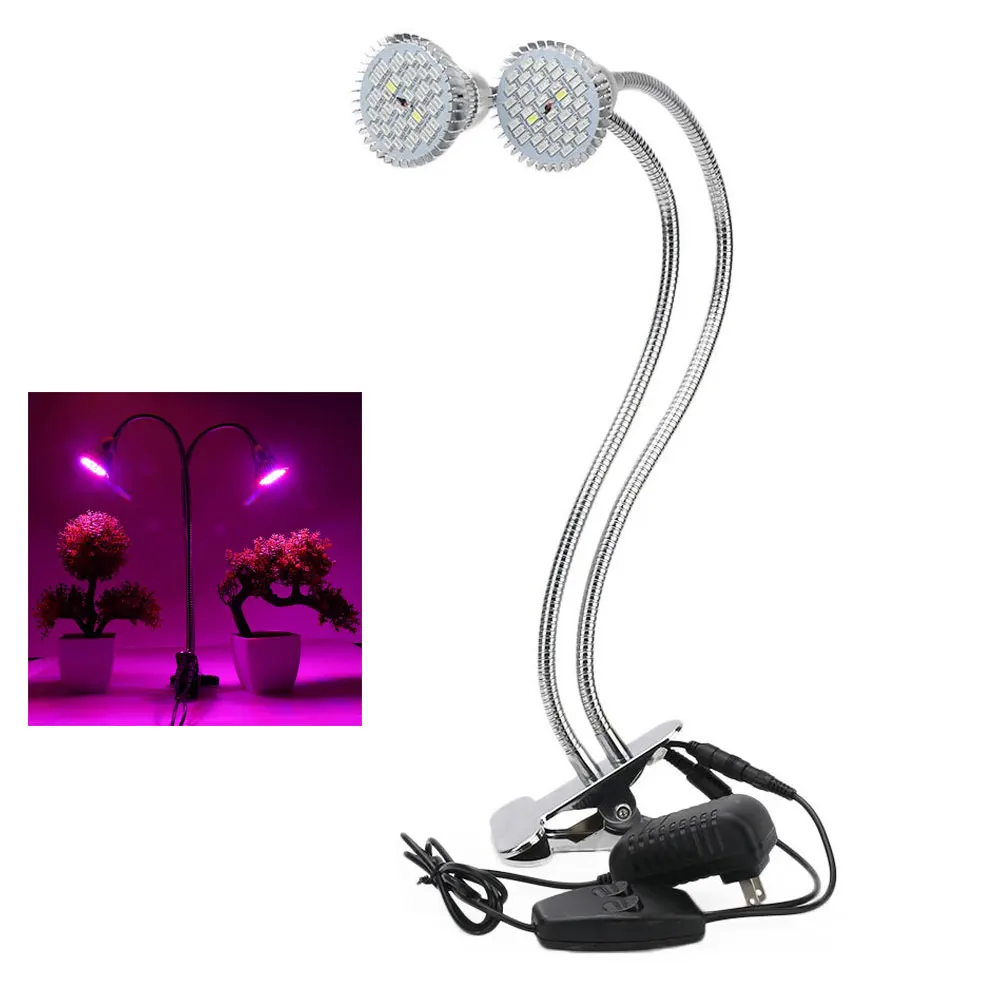 

Full Spectrum LED Grow Light 60W Flexible Clip Power Supply Desktop Plant Growth Light For Flower Plant Lamp Phyto Lamp Phyto