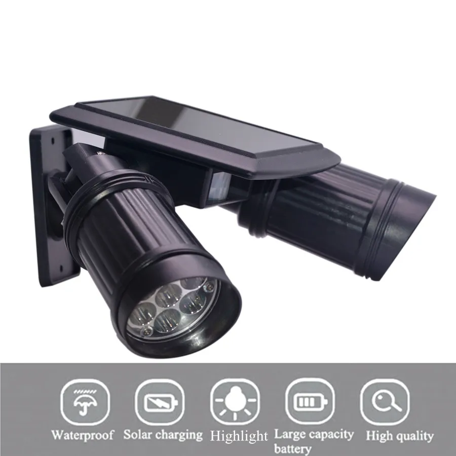 Solar Garden PIR Motion Sensor Light 14 LED Spotlights Solar Powered led Street Lights Outdoor Security Lamp Super Bright