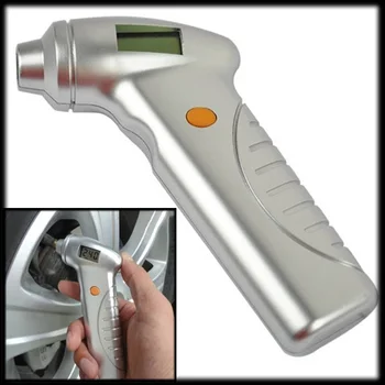 

by DHL or Fedex 100 pcs 25mm LCD Digital Pressure Tire Gauge Measure Auto