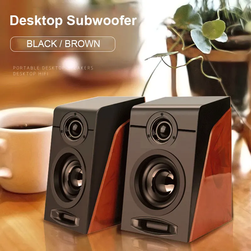 

3.5mm Interface 3W*2 PC Speakers Portable Smart Mobilephone Computer Sound Box Desktop USB Stereo Notebook Speaker