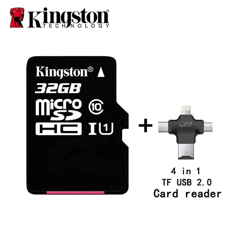 KINGSTON Micro SD Card 8 г 16 г 32 г 64 г 128 г 256 г карта флэш-памяти TF карты для телефона с Мини microsd microsdxc Class10 U1