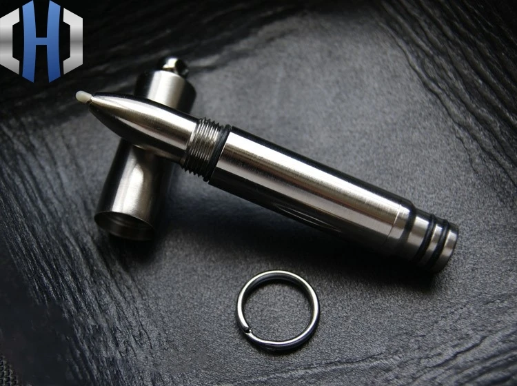 EDCTitaniumKeychainPenPortableSmallOutdoorToolPenMetal