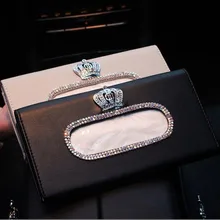 Модные женские украшения для салона автомобиля коробка для салфеток милый подвесной солнцезащитный щиток для автомобиля коробка для салфеток