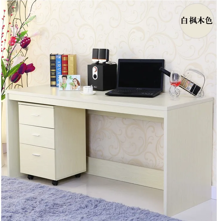 Simple desktop computer desk assembly table, bookcase