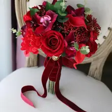 SexeMara Розовый тюльпан ручной работы пион искусственный букет невесты розовый пион держа цветы подружки невесты розовый пион букет невесты