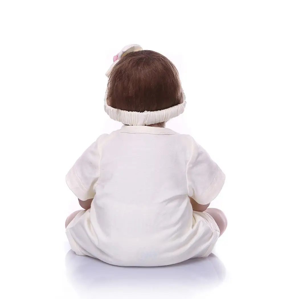 Кукла bebes reborn 50 см мягкие силиконовые куклы baby com corpo de silicone menina детские