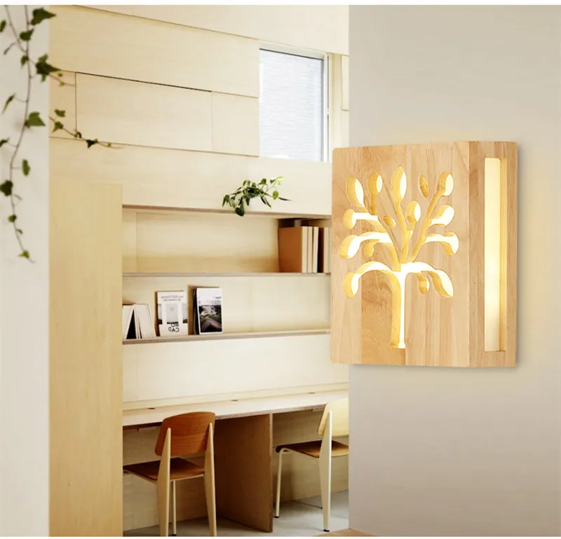 Wood Wall Light 13