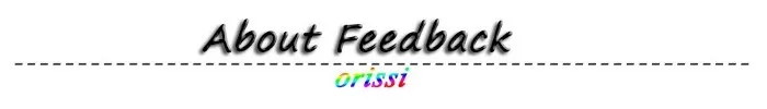 A-about feedback