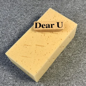 

JEAZEA 210x105x85mm Yellow Rectangular Car Wash Washing Cleaning Coral Sponge Block Care Tool For BMW Audi Ford VW Toyota