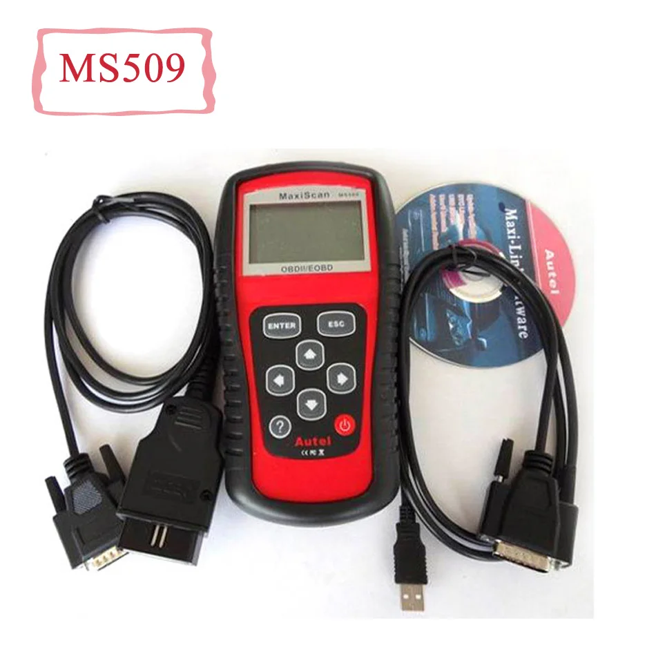 MaxiScan MS509 OBDII/EOBD сканер для США, европейских и азиатских транспортных средств autel MS 509 поддержка мульт-языков Быстрая