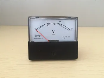 

DH-670 15V 30V 50V 100V 200V 300VDC Analog Volt Voltage Panel Meter Voltmeter