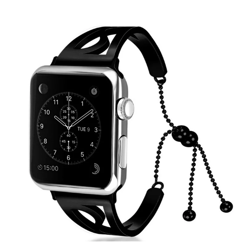 Женский ремешок для часов Apple watch band 38 мм 42 мм 40 мм 44 мм, браслет из нержавеющей стали для ремешок для часов аpple iWatch Series 4 3 2 1