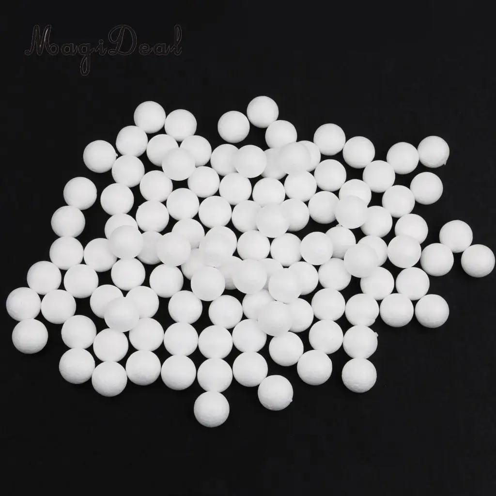 200pcs 20mm 25mm  Modelling Craft Polystyrene Styrofoam Foam Balls Solid White Craft Ball For DIY Wedding Party Decor Ornaments